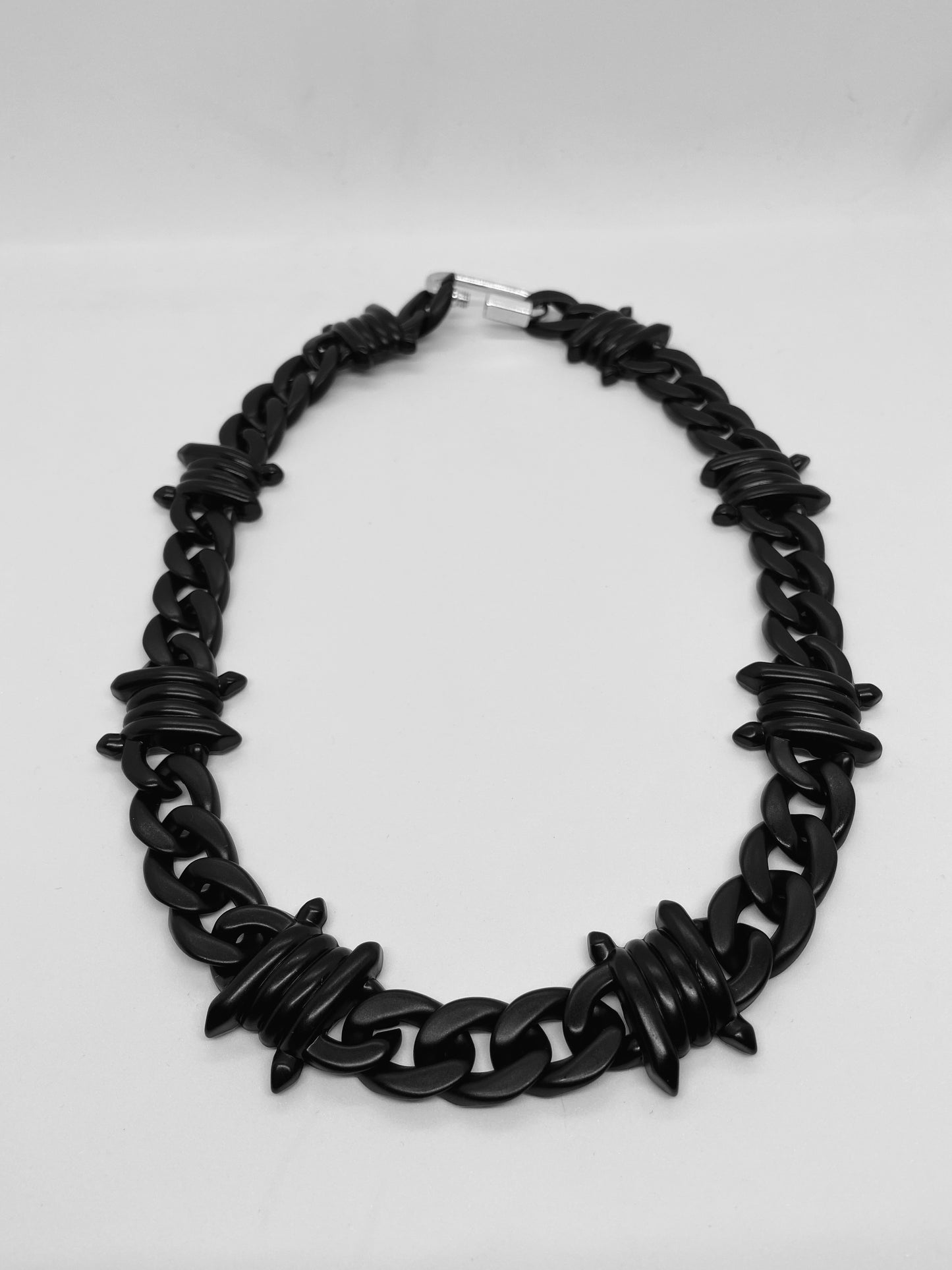 Barbed Wire Necklace - Black
