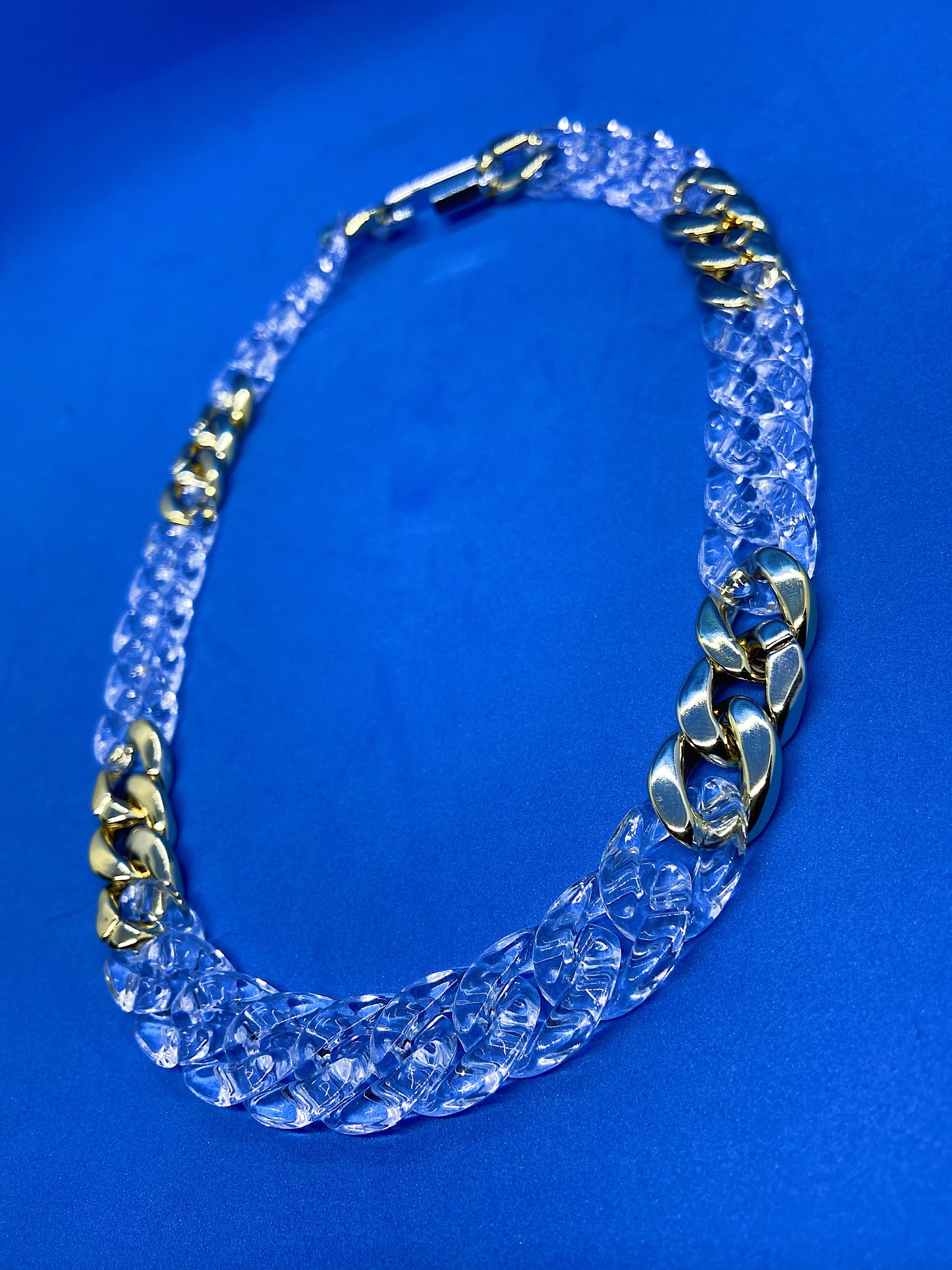 Clear & Gold Necklace